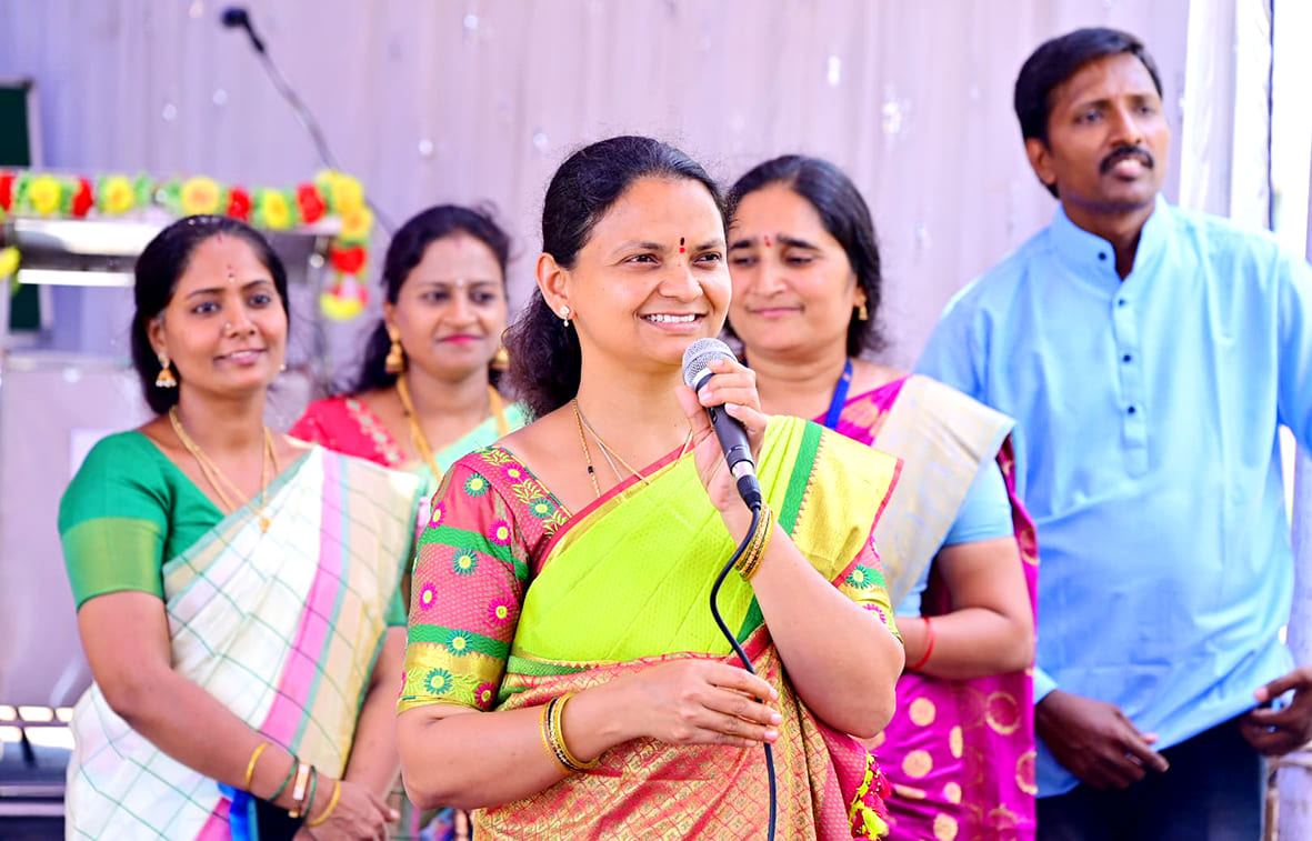 Aksharabhyasa and vidyarambha in RVK - Ballari (5)