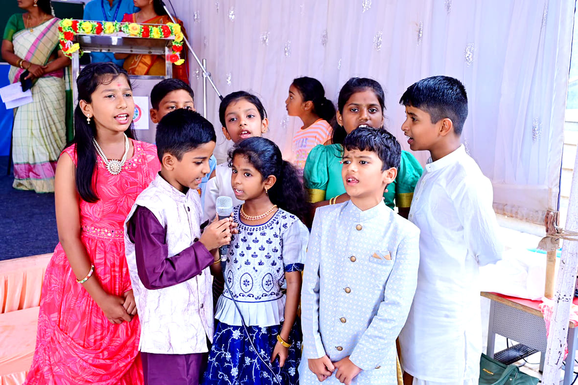 Aksharabhyasa and vidyarambha in RVK - Ballari (7)