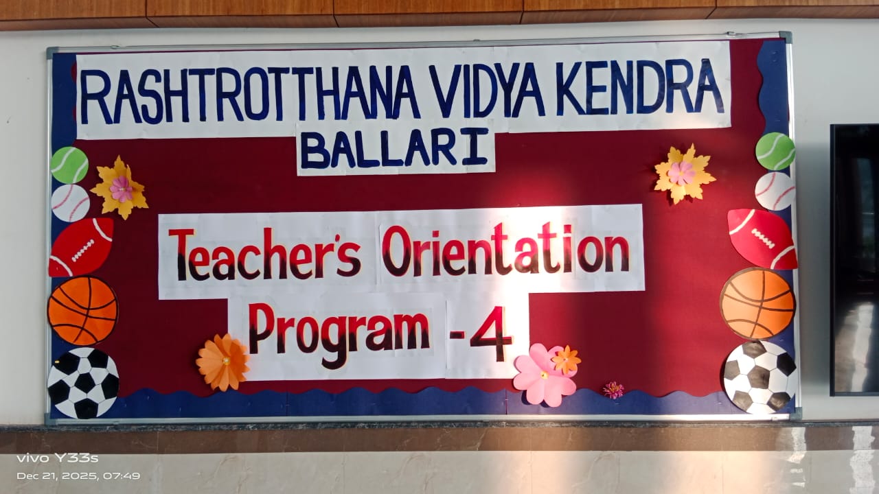 Teachers’ Orientation Program – 4 in RVK - Ballari (2)