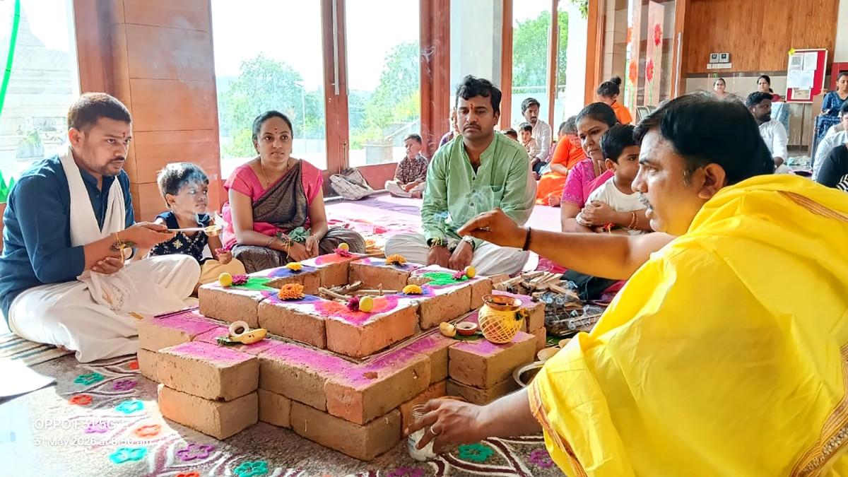 Aksharabhyasa and Vidyarambha program in RVK -Ballari (15)